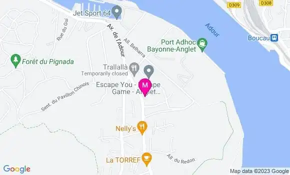 Localisation Restaurant  Les Pins