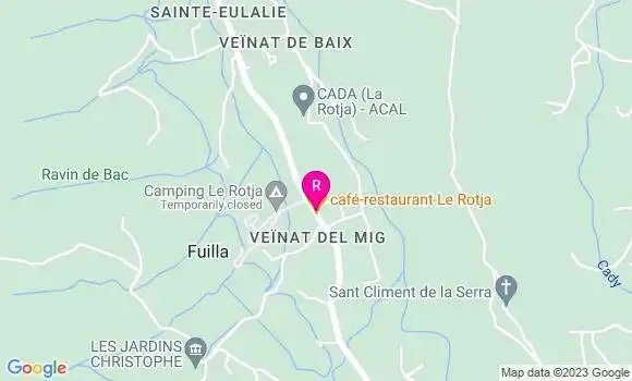 Localisation Café Le Rotja