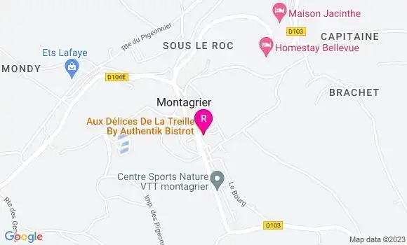 Localisation Restaurant  Aux Délices de la Treille
