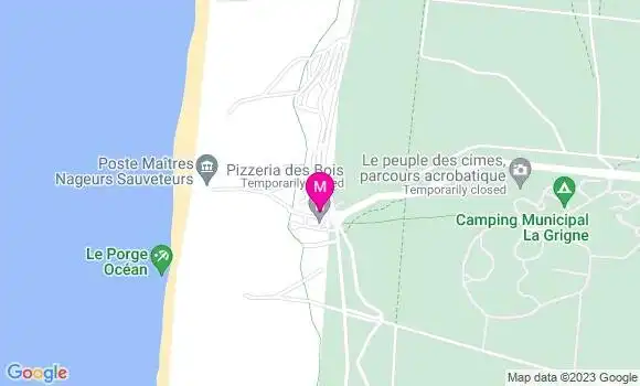Localisation Restaurant Bar Le Bikini Cafe