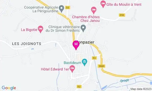 Localisation Restaurant  La Bastide