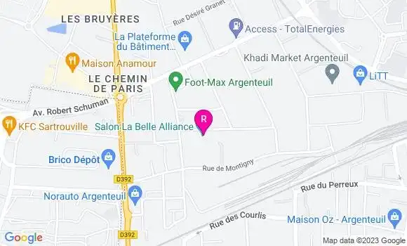 Localisation Restaurant  Salon la Belle Alliance