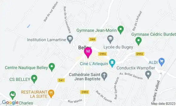 Localisation Pizzeria des Halles