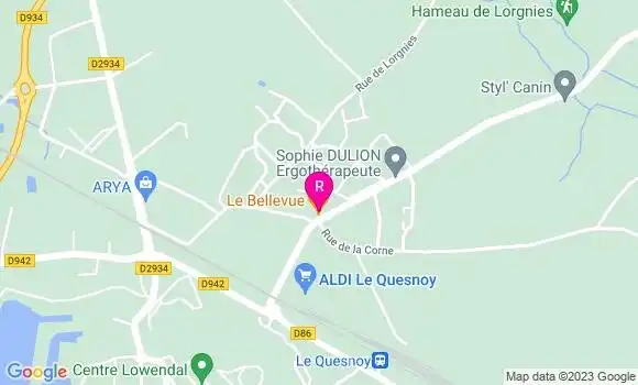 Localisation Pizzeria Le Bellevue