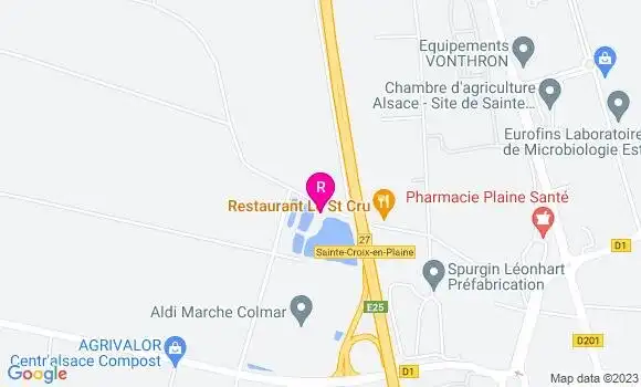 Localisation Restaurant le St Cru