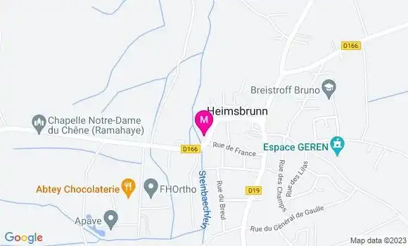 Localisation Auberge Au Jardin d