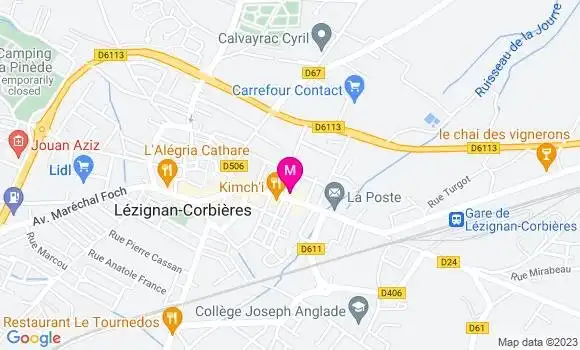 Localisation Pizzeria Planete Pizza