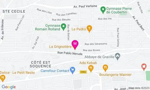 Localisation Restaurant  La Grignotière