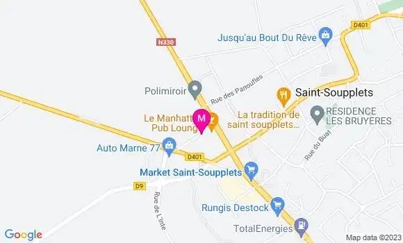 Localisation Restaurant Lounge Le Manhattan