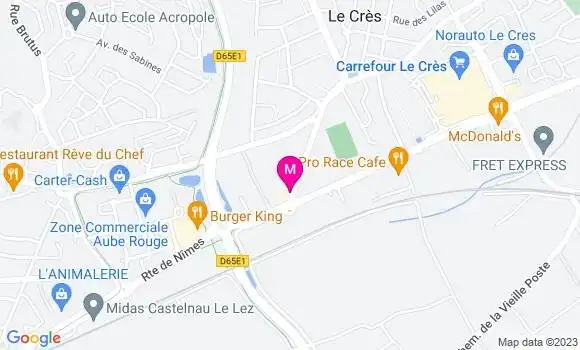 Localisation Restaurant Thaï Les Baguettes d