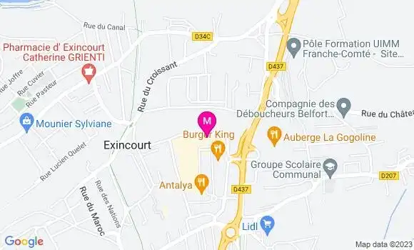 Localisation Restaurant  Le Muguet