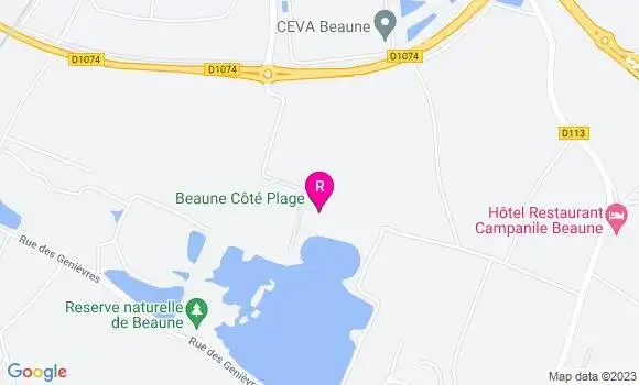 Localisation Restaurant  Beaune Côté Plage