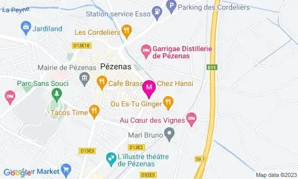 Localisation Restaurant  L