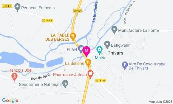 Localisation Restaurant Bar Le P