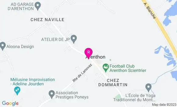 Localisation Auberge d