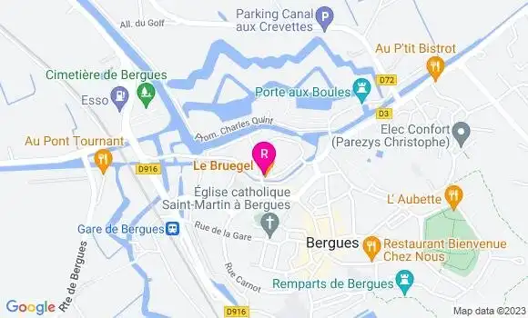 Localisation Restaurant  Le Bruegel