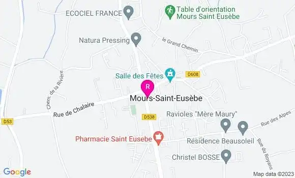 Localisation Auberge Saint Eusèbe