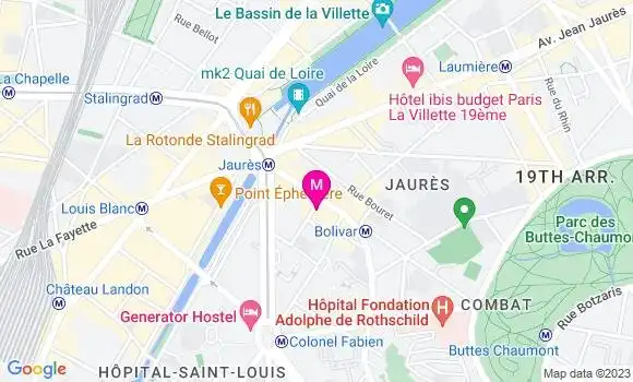Localisation Restaurant  La Bicyclette