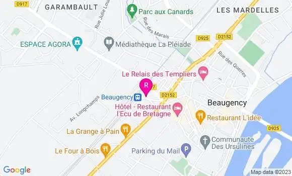Localisation Brasserie de la Gare