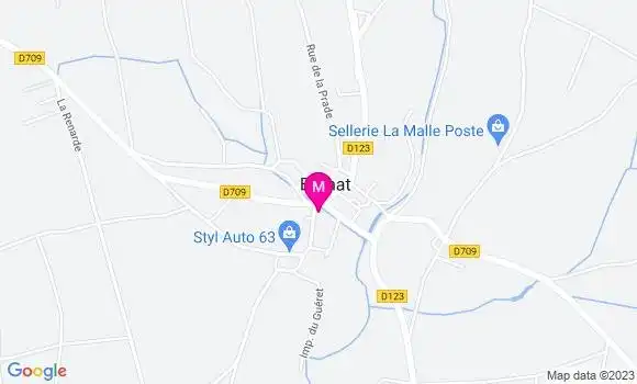 Localisation Auberge des Prés