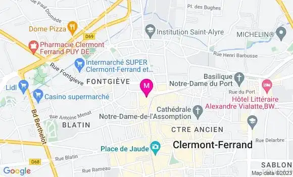Localisation Restaurant  Le Puy de la Lune
