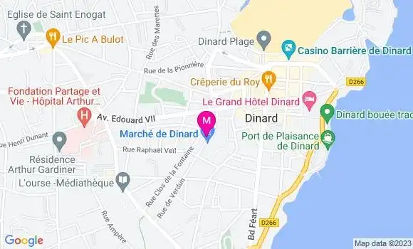Localisation Restaurant Bar Le Marché des Anges