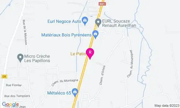 Localisation Restaurant  La Patte d