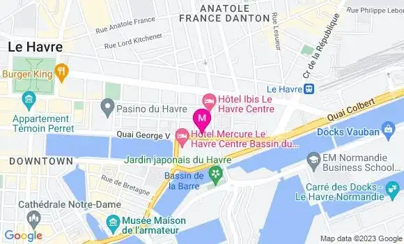 Localisation Restaurant  Le George V