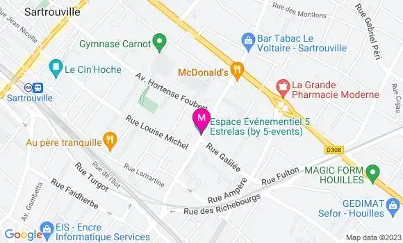 Localisation Restaurant  Les 4 As