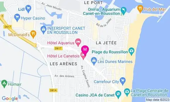 Localisation Restaurant  La Pate a Pizza
