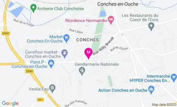 Localisation Brasserie du Parc