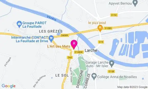 Localisation Restaurant  L