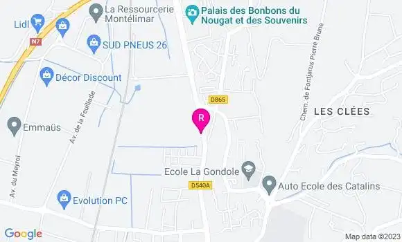 Localisation Restaurant  Le Provence