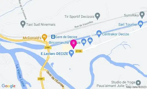 Localisation Restaurant  La Chope