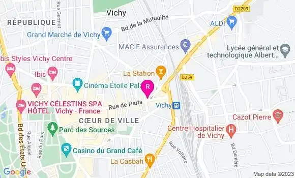 Localisation Restaurant  Mona Lisa