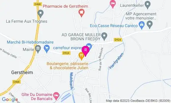 Localisation Restaurant  La Bonne Source