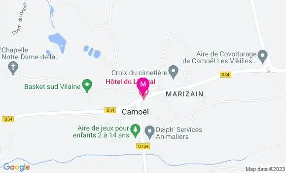 Localisation Restaurant  Aux Tables de l