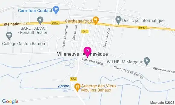 Localisation Restaurant Bar Le Sporting