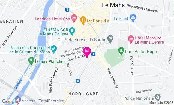 Localisation Restaurant  L