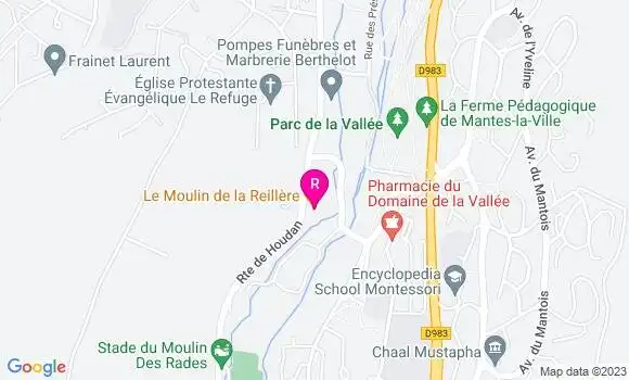 Localisation Restaurant  Le Moulin de la Reillère