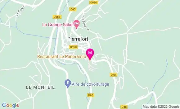 Localisation Restaurant  Le Panoramic