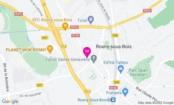 Localisation Brasserie Chez Virgile
