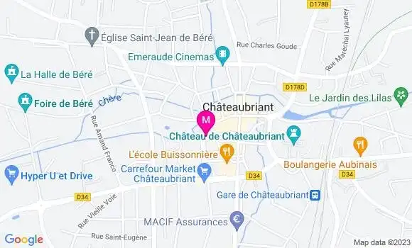 Localisation Restaurant  Le Victor Hugo