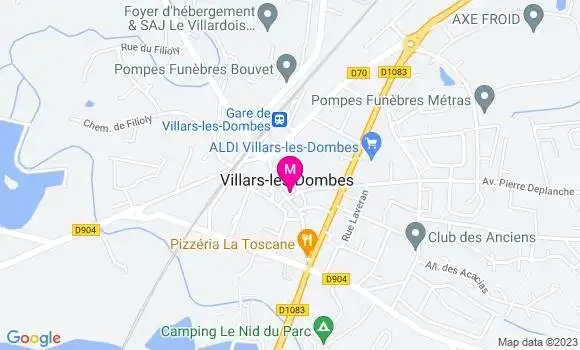 Localisation Restaurant  La Grenouille