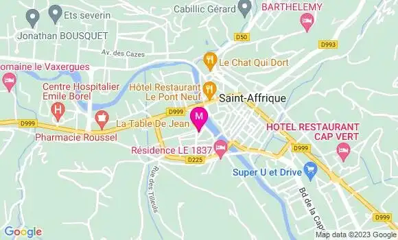 Localisation Restaurant  La Table de Jean