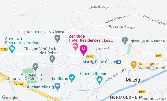Localisation Restaurant  Au Nid de Cigognes