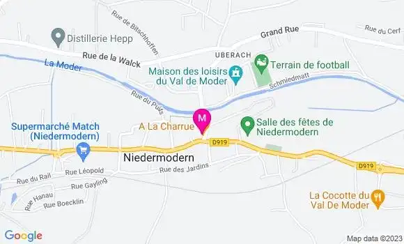 Localisation Restaurant  A la Charrue