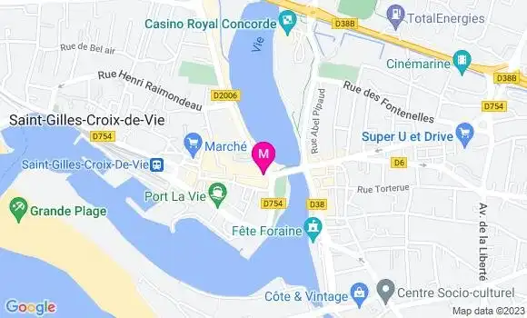 Localisation Crêperie Les Isles