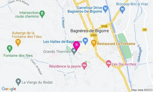 Localisation Restaurant  Le Café des Thermes