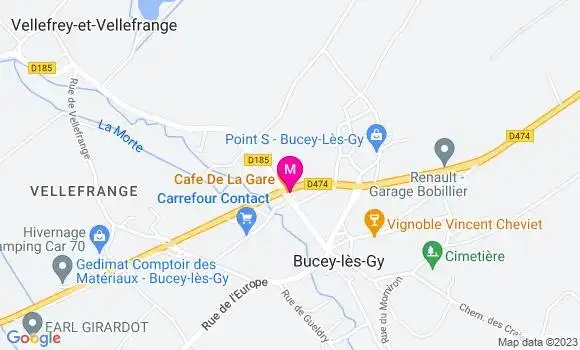 Localisation Restaurant  Cafe de la Gare